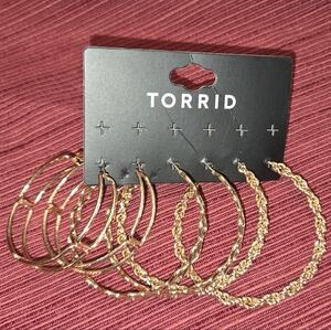 Torrid 3pk Link Hoop Earrings